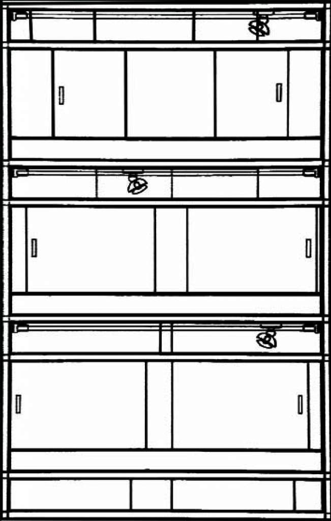 Standard Alu-Spinnenterrarienanlage